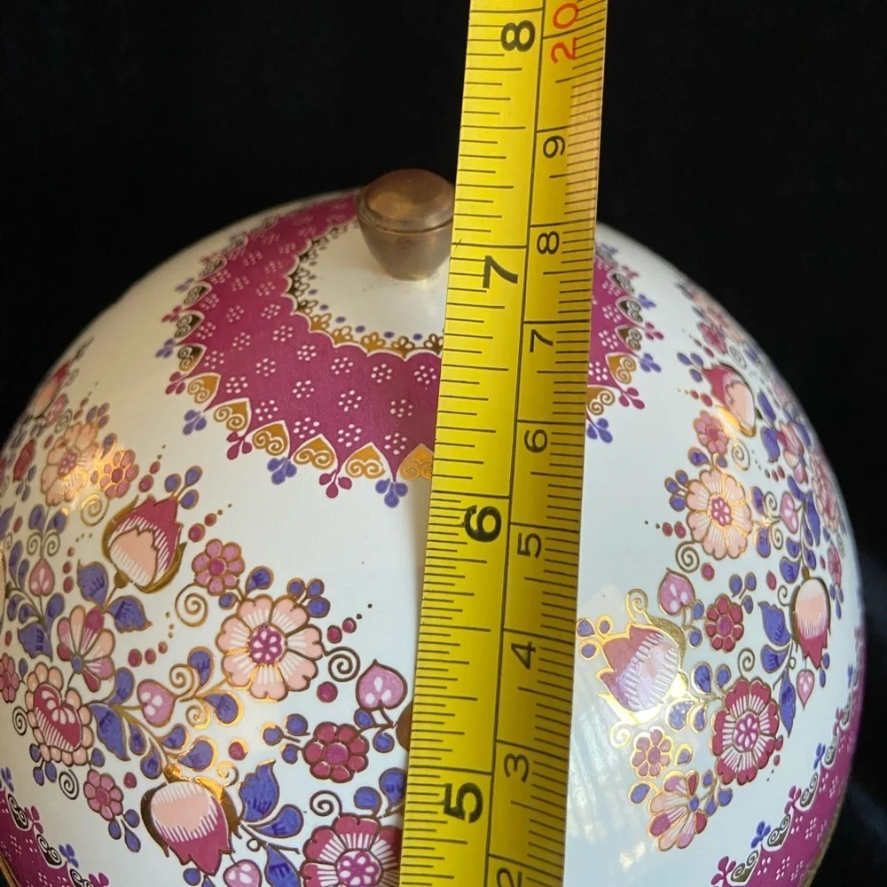 Steinbock Email Studio Austria Large Enamel Round Box & 2 small trinket Dishes